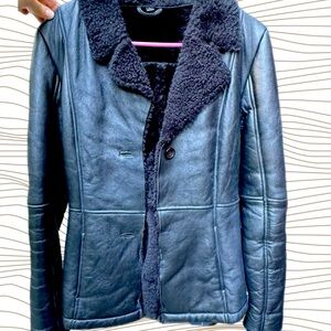 |Weatherproof | Black Lined Genuine Leather Jacket